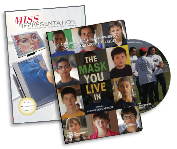 Bundle: Miss Representation/The Mask You Live In Whole School Licenses—DVD, PDF Curriculum, & PPR