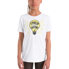 Feminism Is For Everyone Youth Short Sleeve T-Shirt